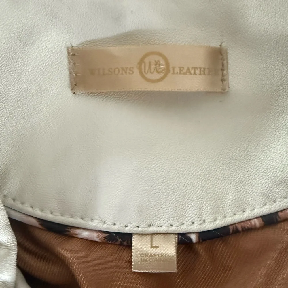 Wilsons Leather Women's Jacket Y2K Style Cut-Cloud-Large - Picture 6 of 11